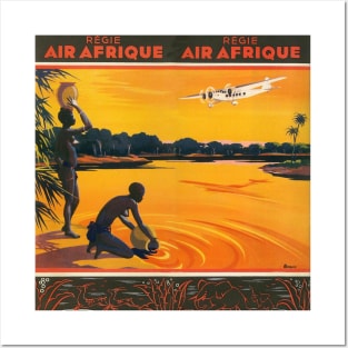 Vintage Travel - Air Afrique Posters and Art